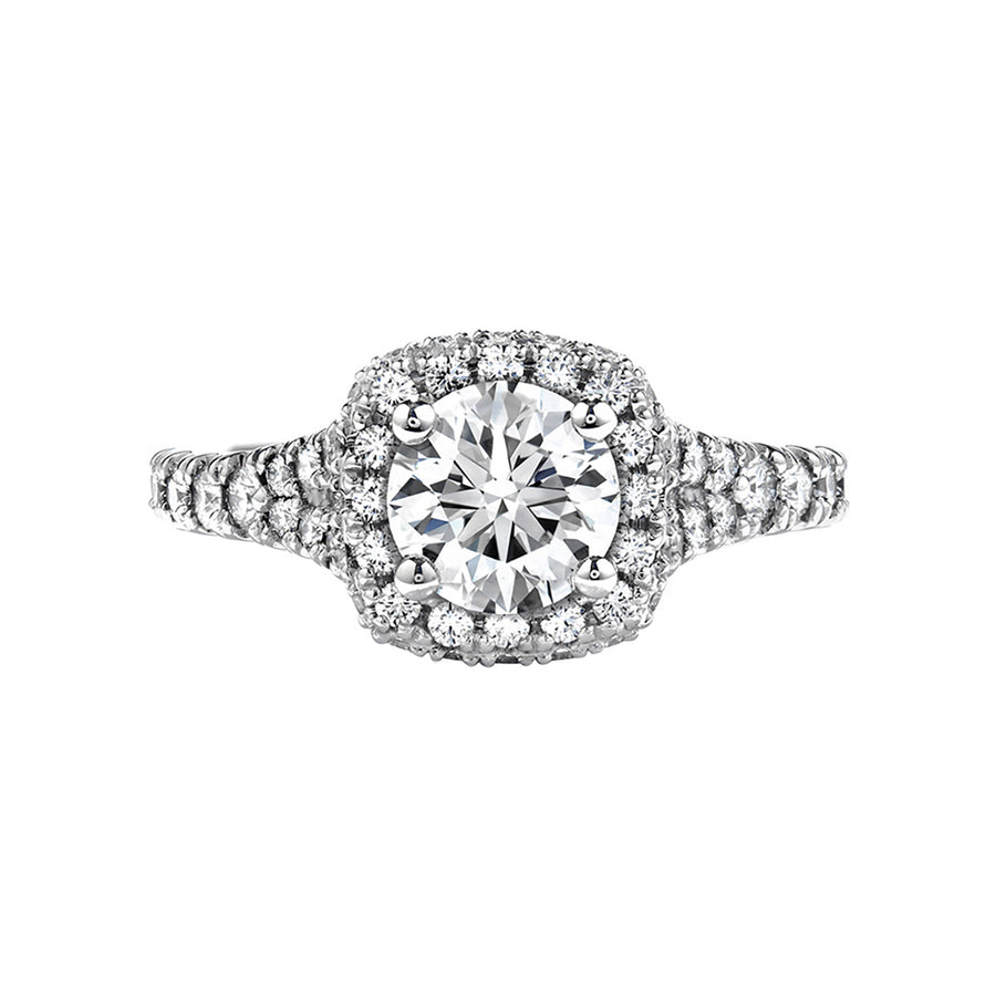 Acclaim HOF Diamond Halo Engagement Ring