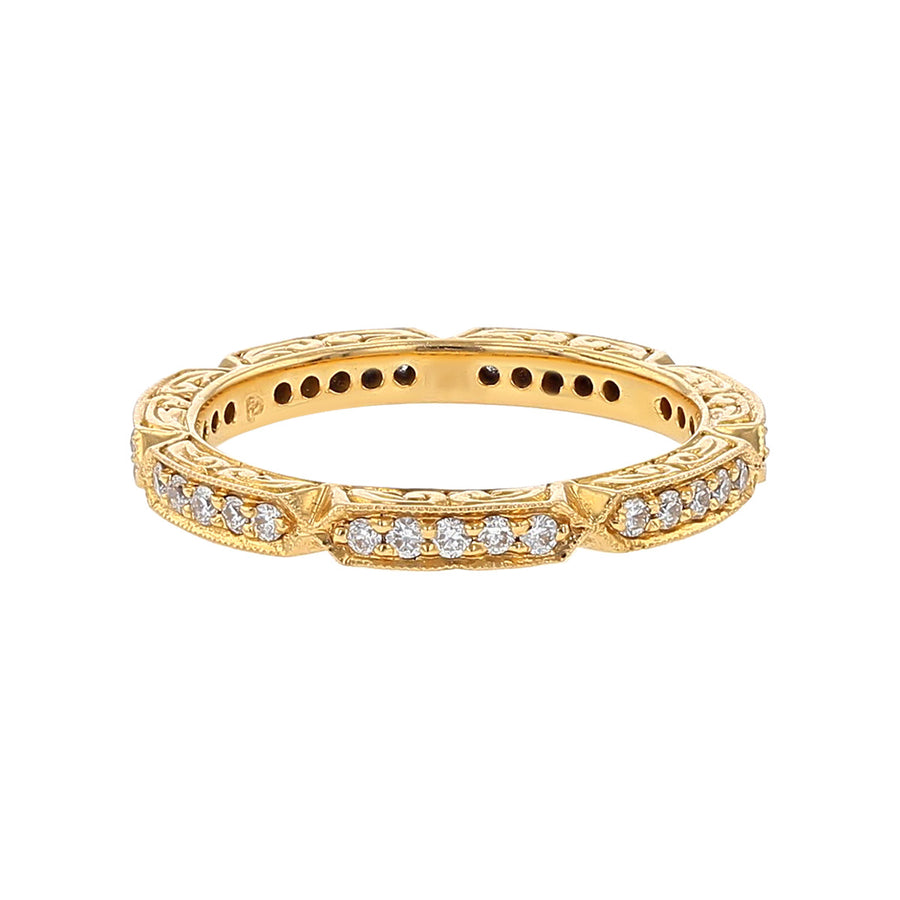 Art Deco Diamond Ring in 18K Rose Gold