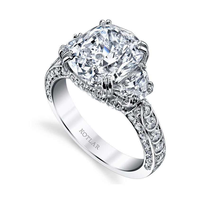 Artisan Pave Scallop Diamond Ring