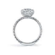 Platinum French Cut Diamond Engagement Ring