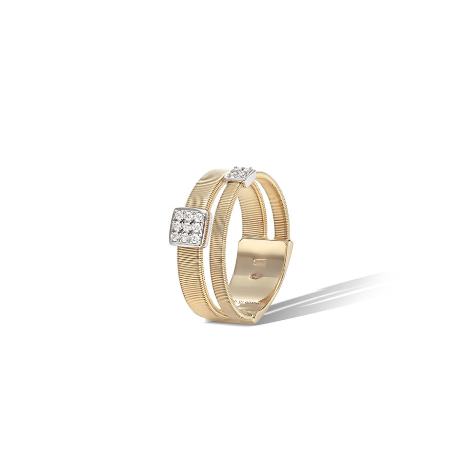18K Two Strand Diamond Ring