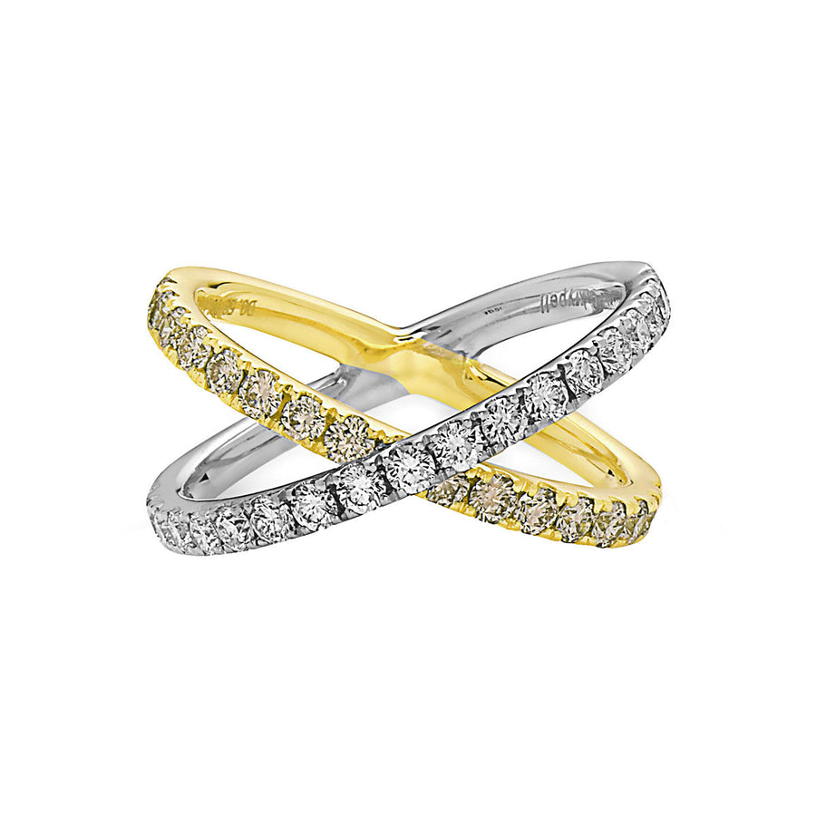 Diamond Delicate X Ring