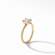 Chatelaine Ring in 18K Yellow Gold with Full Pave Diamonds