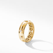 Modern Renaissance Ring in 18K Yellow Gold with Diamonds