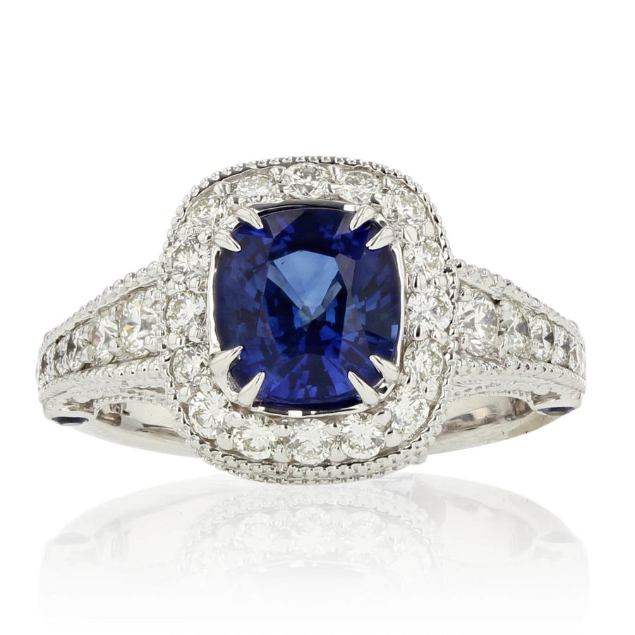 Sapphire Diamond Ring