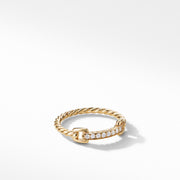 Petite Pave Ring with Diamonds in 18K Gold