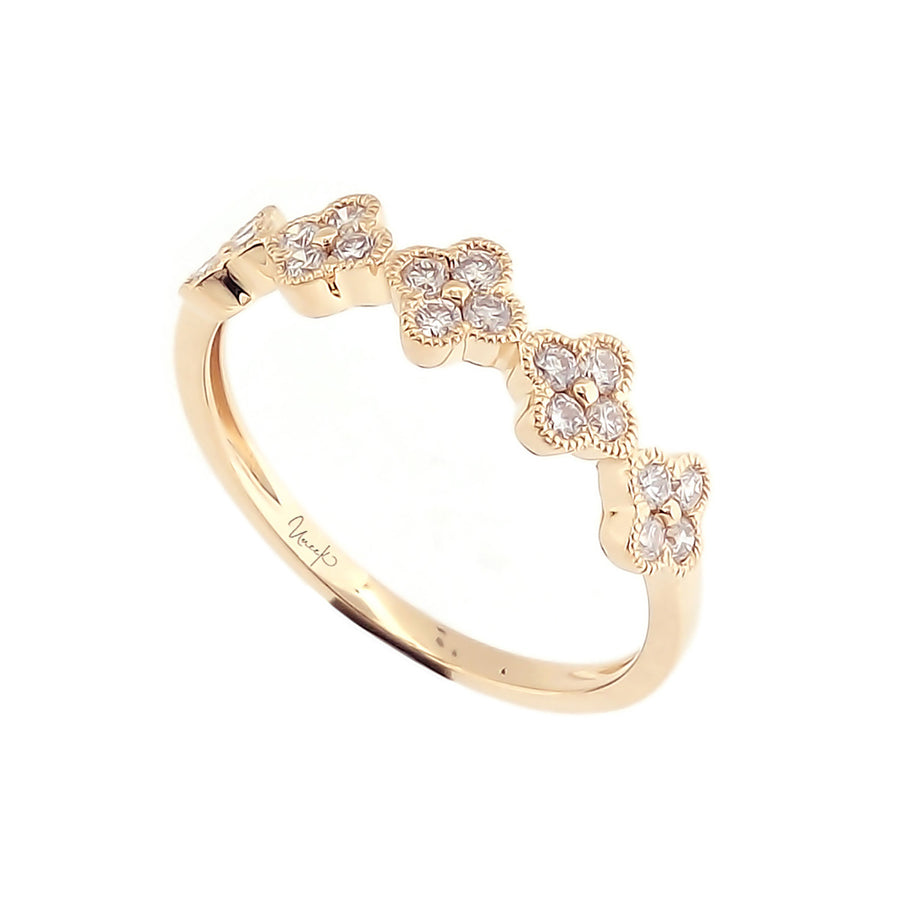 14K Yellow Gold Diamond Wedding Band