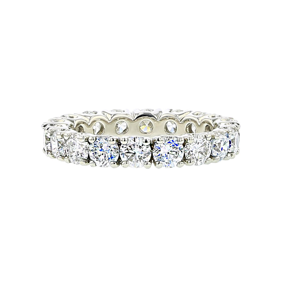 Platinum Round Brilliant Diamond Eternity Band
