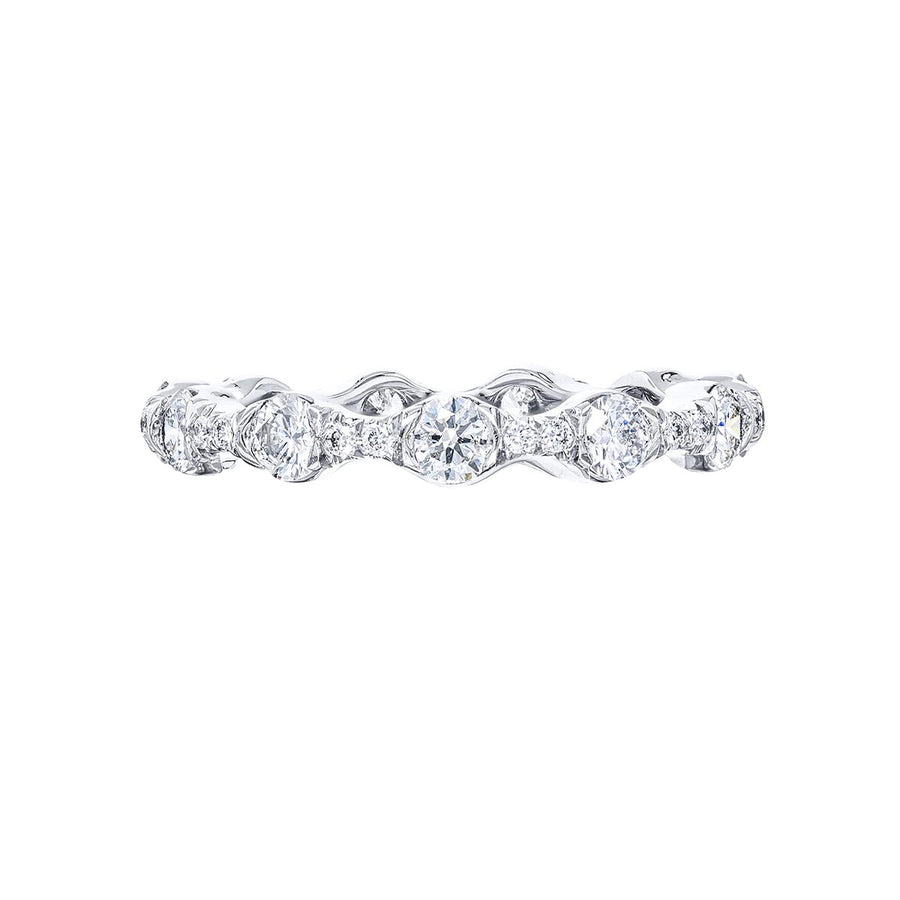 Bezel Set Round Diamond Eternity Band