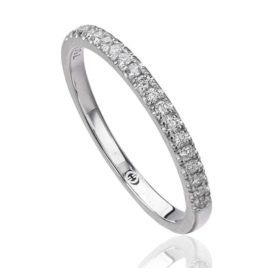 Round Diamond Wedding Band
