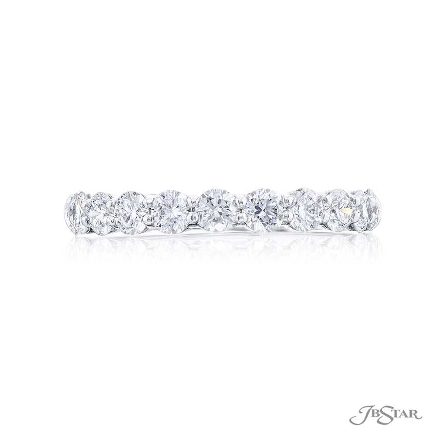 Platinum Brilliant Diamond Wedding Band