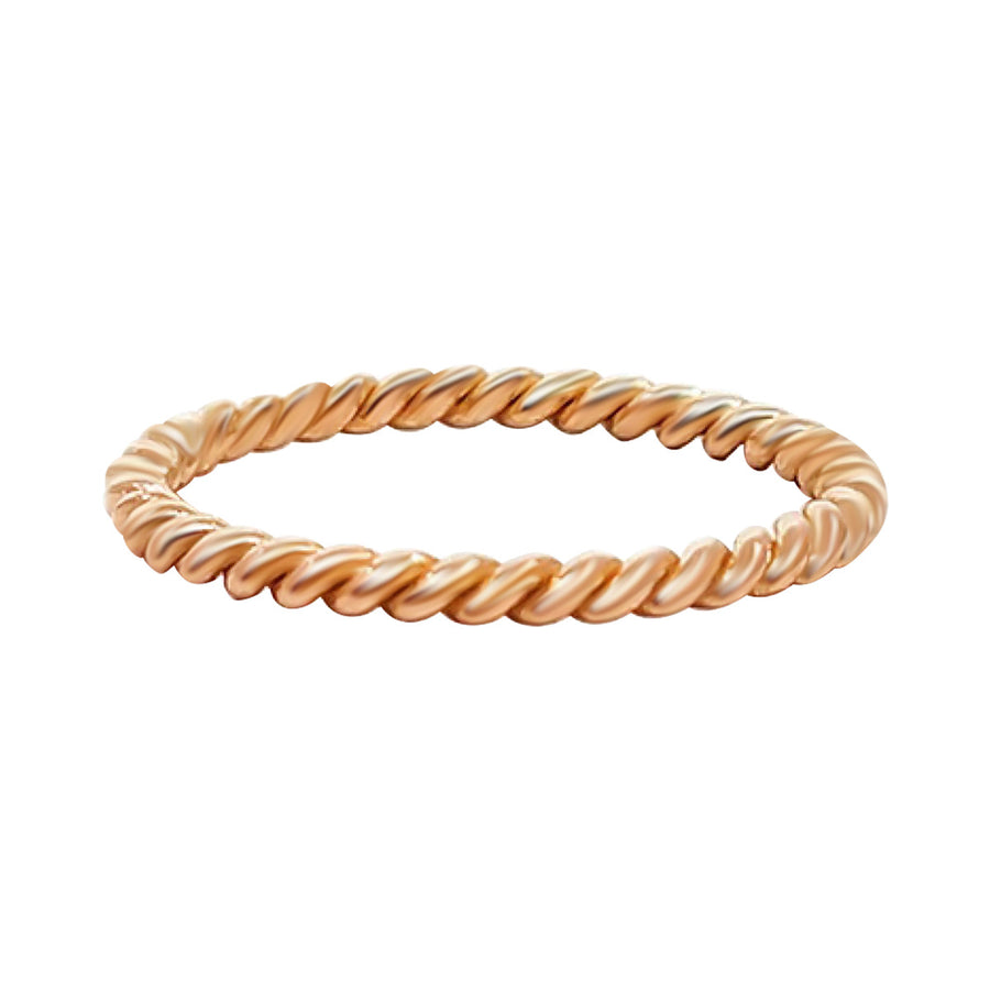 Rope Rose Gold Band