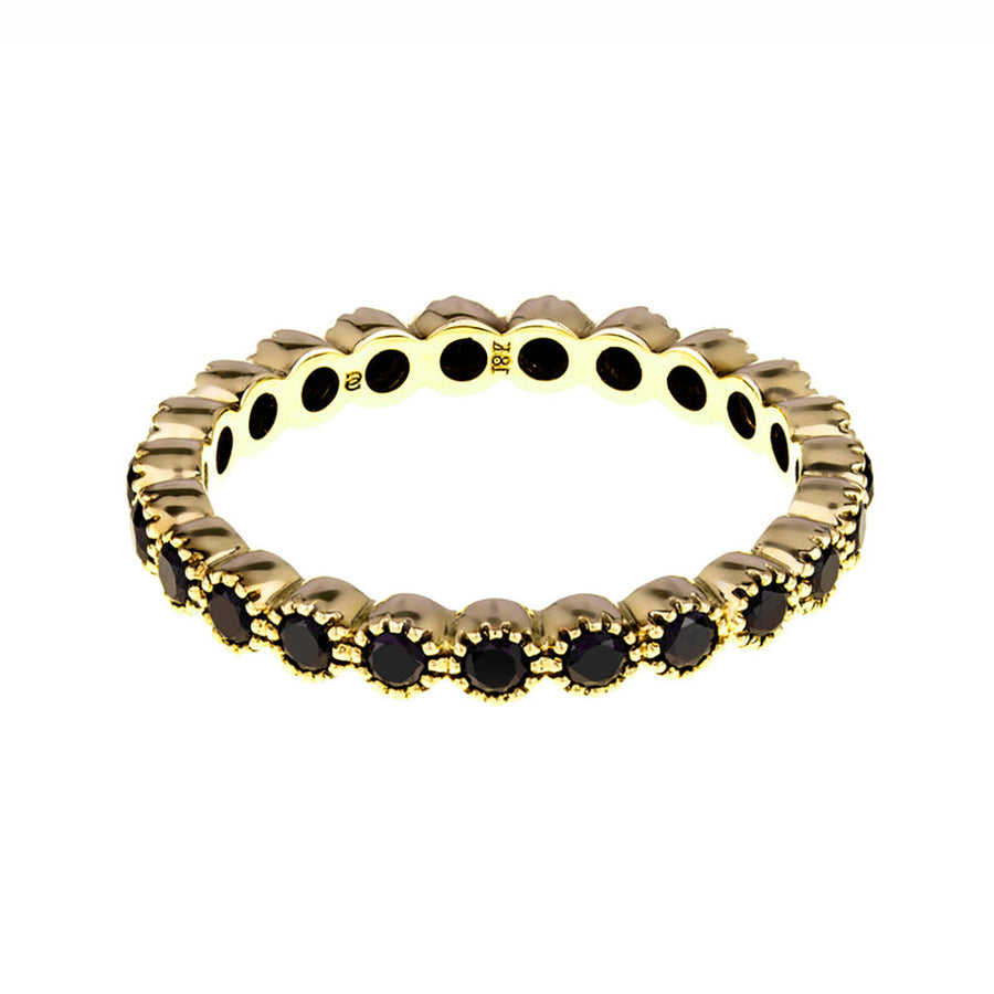 Bezel Black Diamond Band