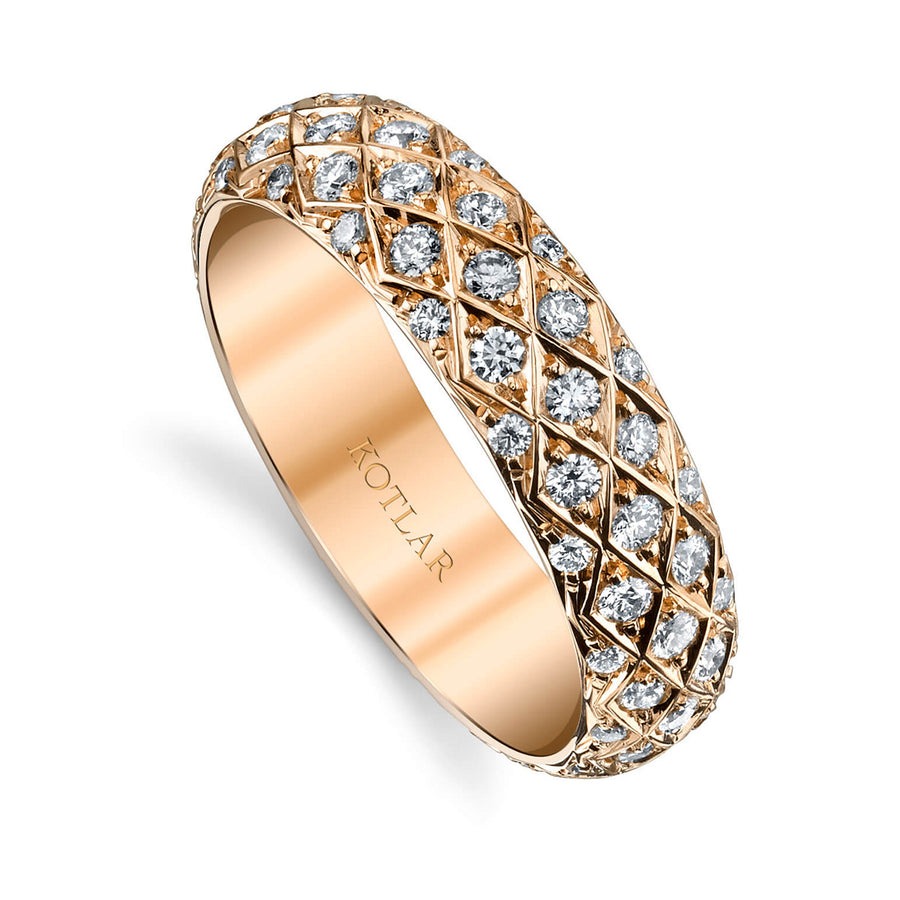 Criss Cross Diamond Eternity Band