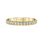 French Cut Artisan Pave Diamond Eternity Band