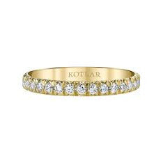 French Cut Artisan Pave Diamond Eternity Band