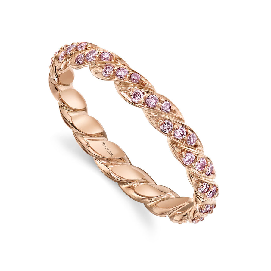 Twist Pink Diamond Eternity Band