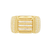 18K Opera Diamond Accent Wide Ring