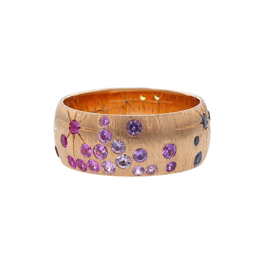 Rainbow Sapphire Galaxy Band