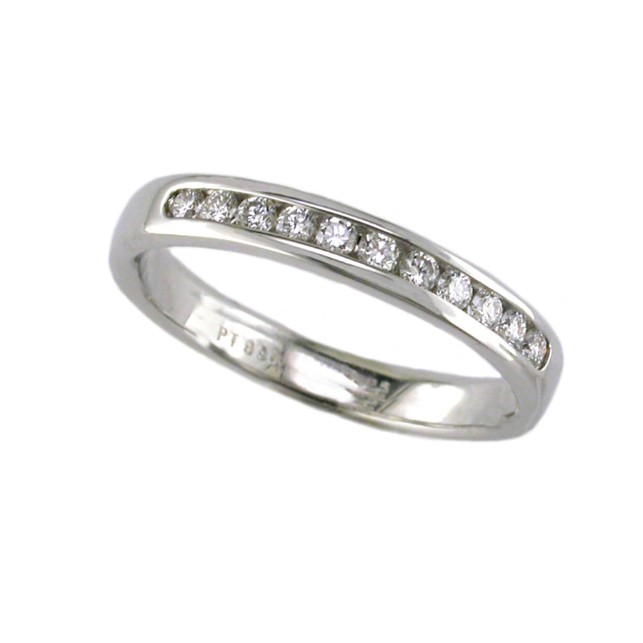 Platinum Channel-set Diamond Wedding Band