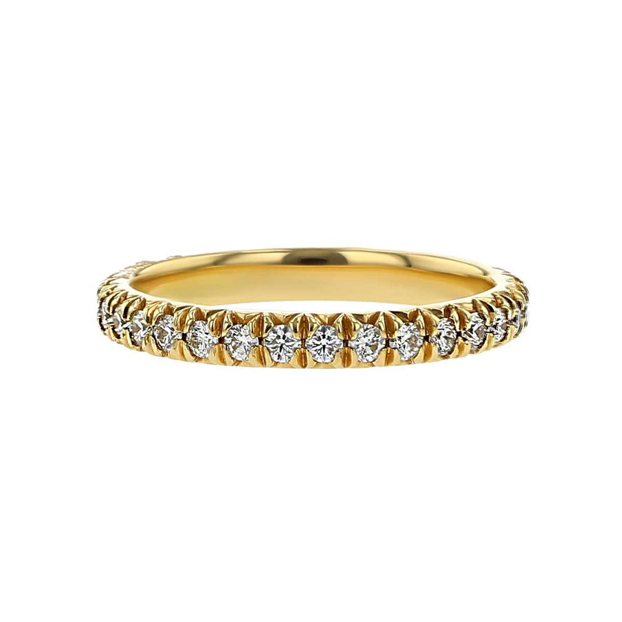 French Cut Artisan Diamond Wedding Band