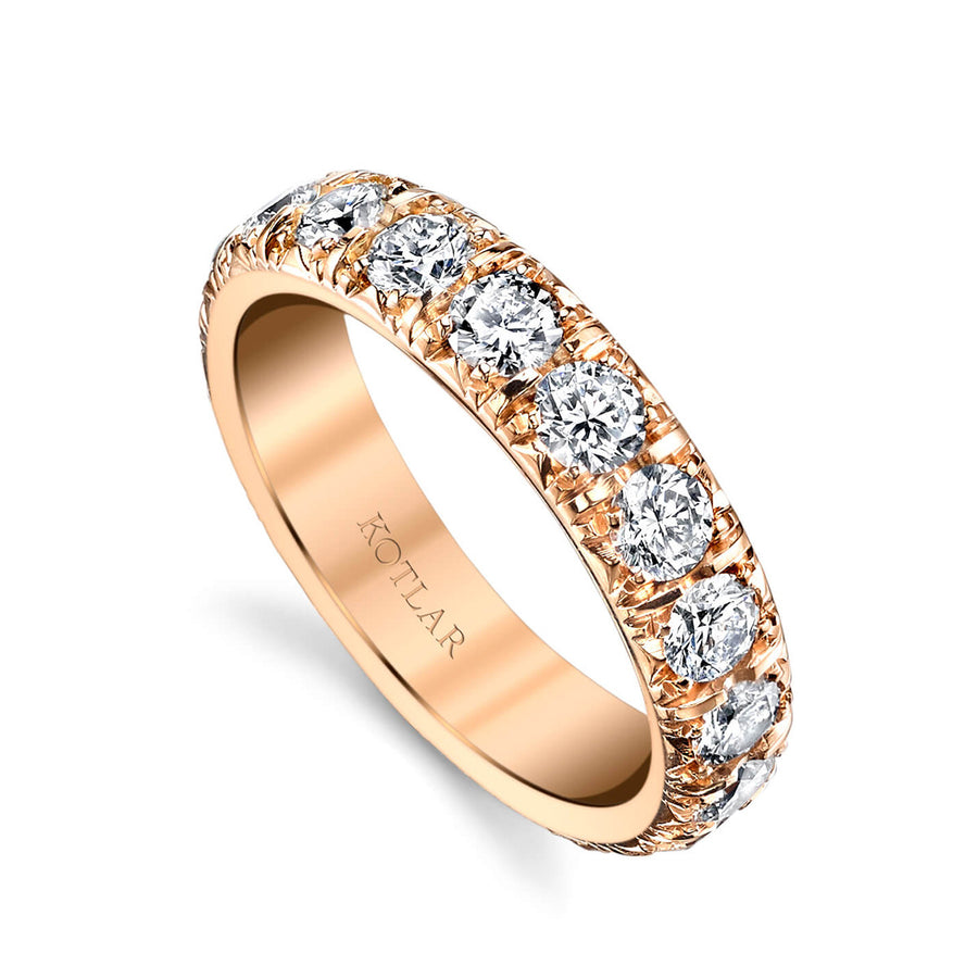 French Cut Pave Eternity Band