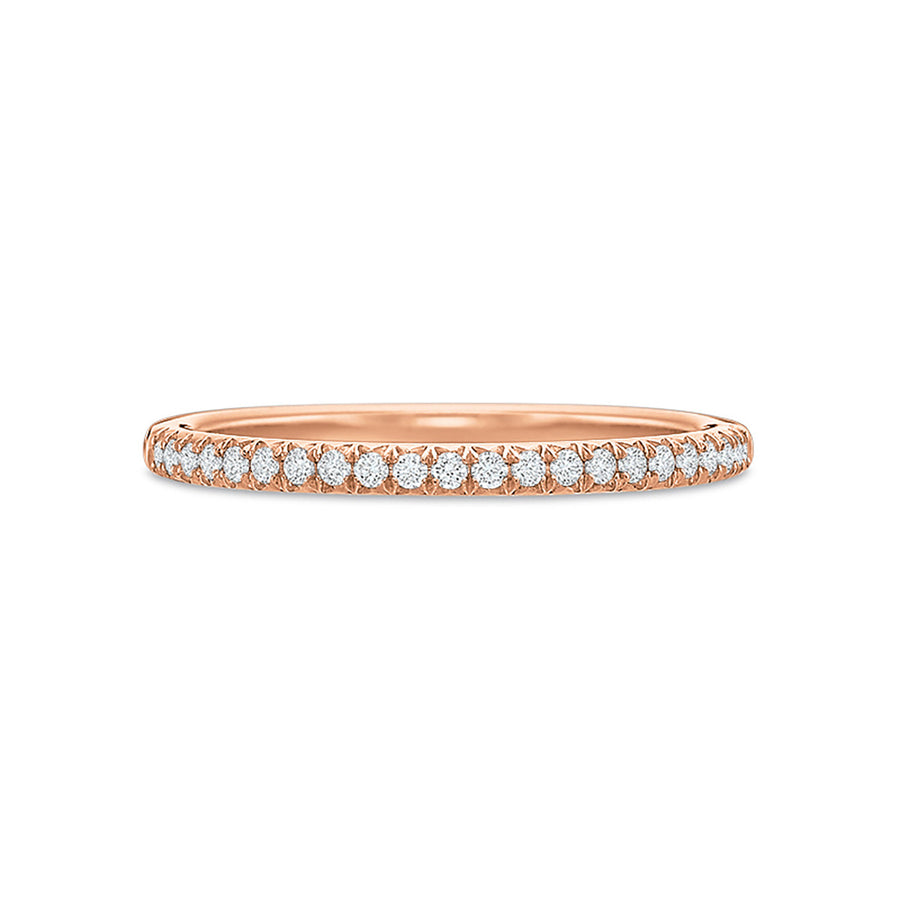 New Aire 18K Rose Gold Diamond Wedding Band