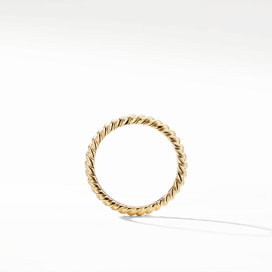 DY Unity Cable Band Ring in 18K Yellow Gold