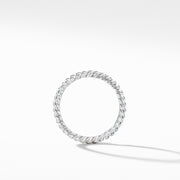 DY Unity Cable Wedding Band in Platinum, 2mm