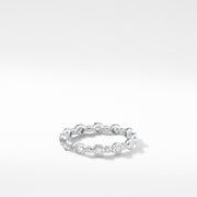 DY Starlight All Pave Band Ring with Diamonds in Platinum