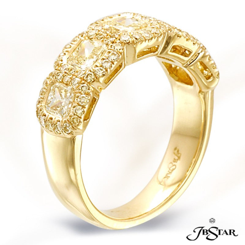 Fancy Yellow Diamond Wedding Ring