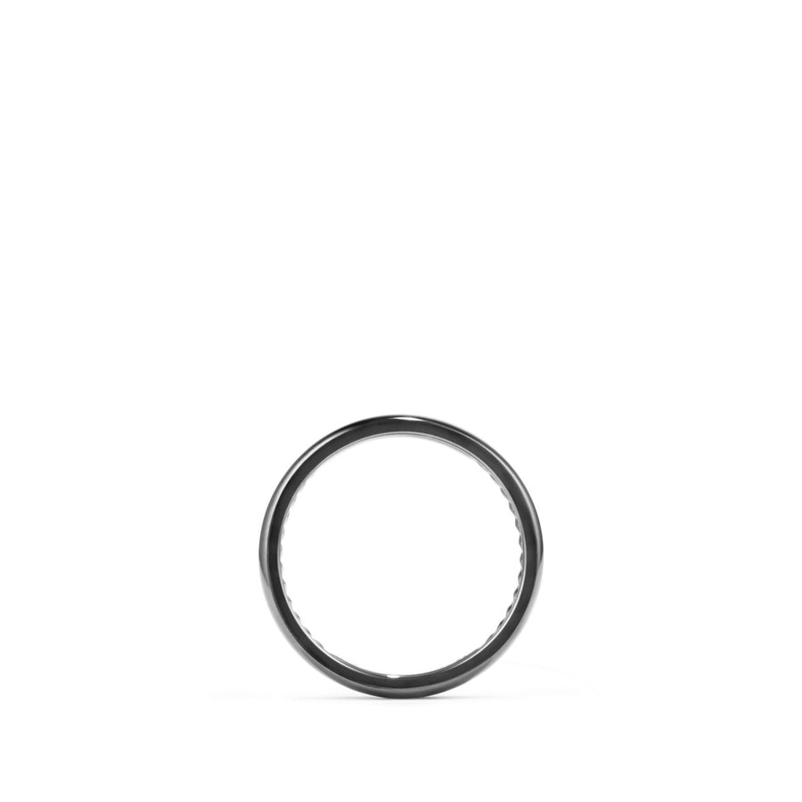 DY Classic Band Ring in Black Titanium, 3.5mm