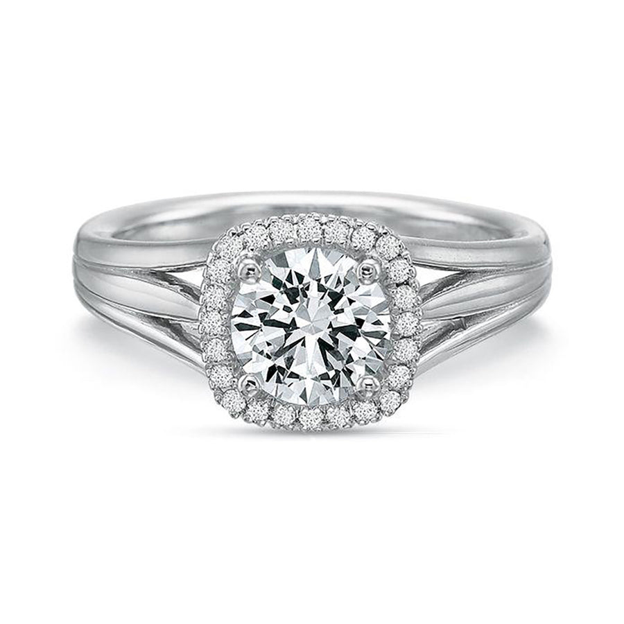 Extraordinary Diamond Halo Engagement Ring Setting