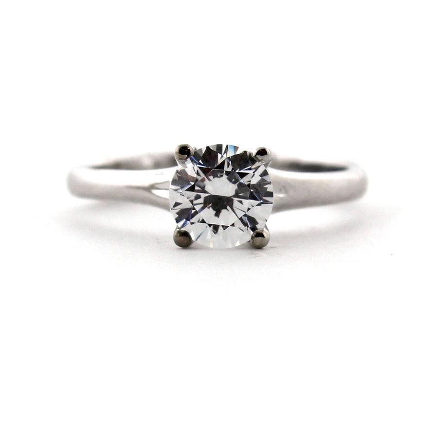 4 Prong Solitaire Engagement Ring Setting