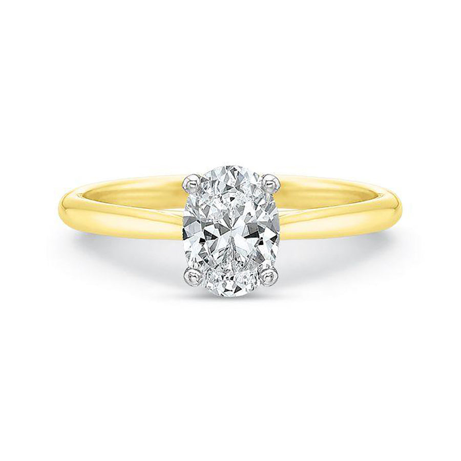 New Aire 14K Yellow Gold Engagement Ring Setting