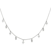 Lluvia Marquis and Baguette Diamond Necklace