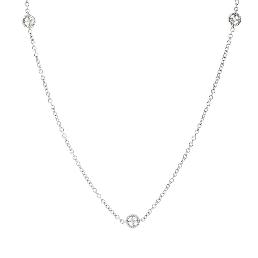 Necklace with 7 Diamond Stations