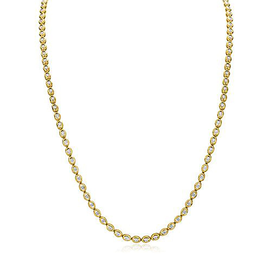 Oasis 18k Yellow Gold Illusion Diamond Necklace