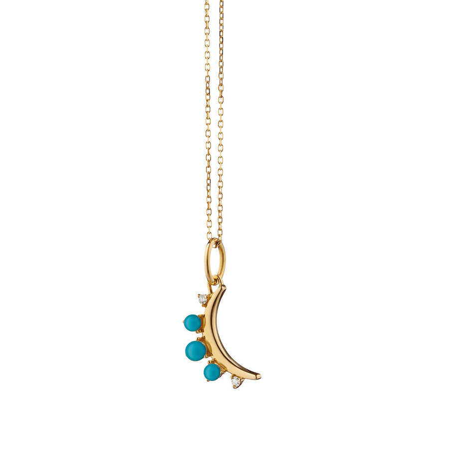 December Turquoise Moon Birthstone Necklace