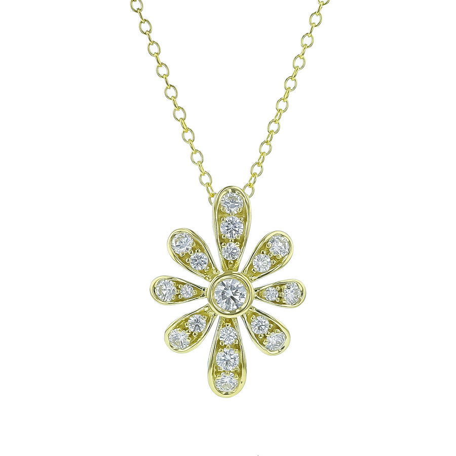 Ice Flower Pendant Necklace