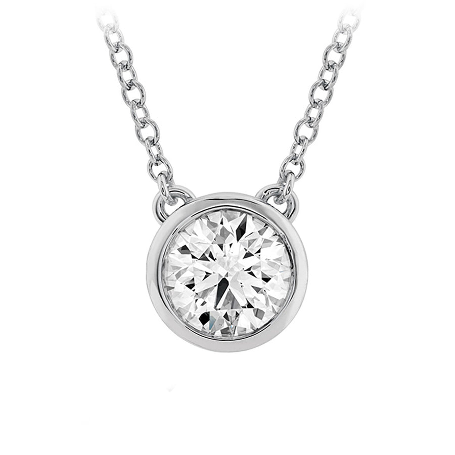 Hearts on Fire Classic Bezel Solitaire Pendant