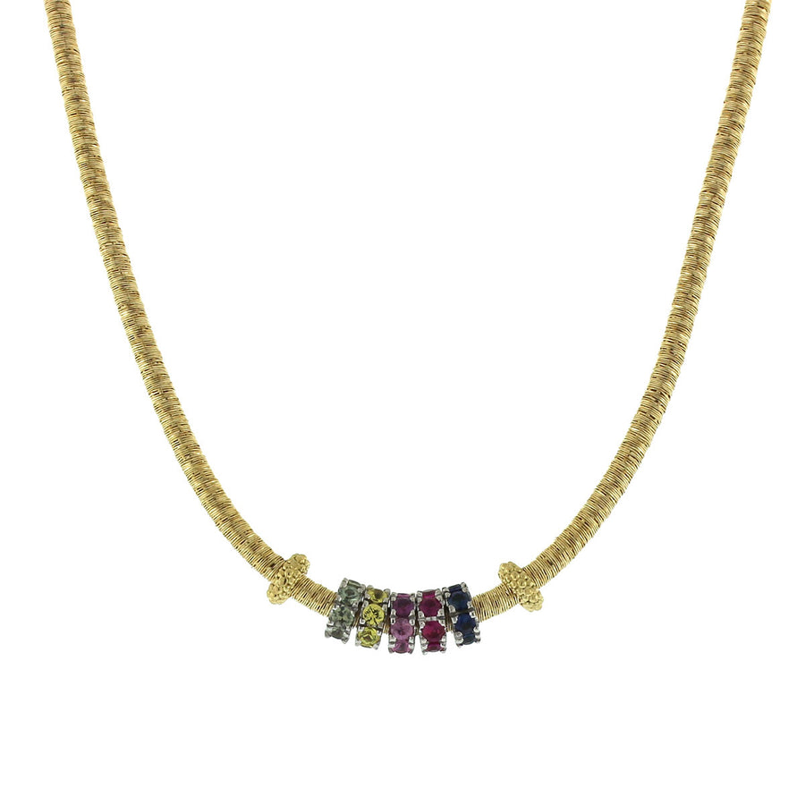 Goa Multicolored Sapphire Necklace