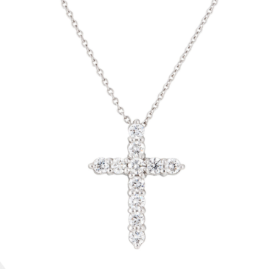 Cross Pendant with Diamonds