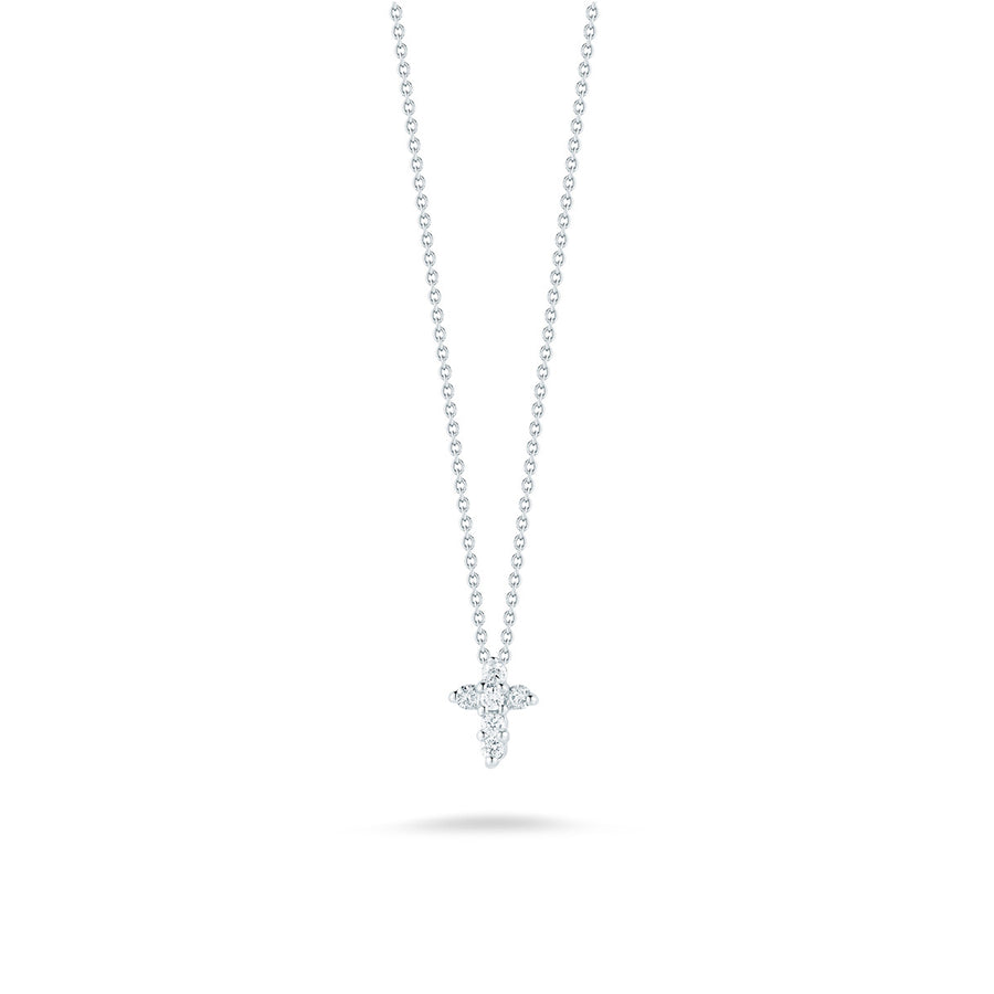 Baby Cross Pendant with Diamonds