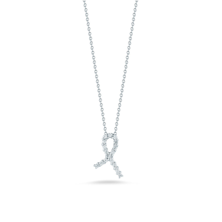 Hope Ribbon Pendant with Diamonds