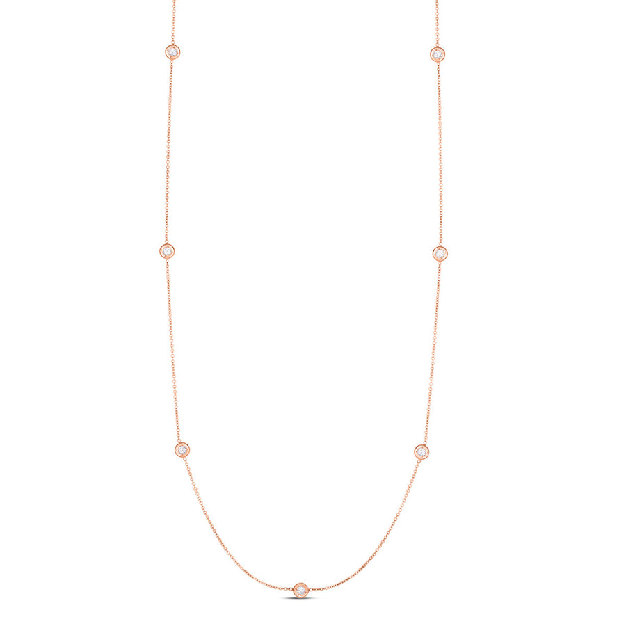 Necklace with 5 Diamond Stations