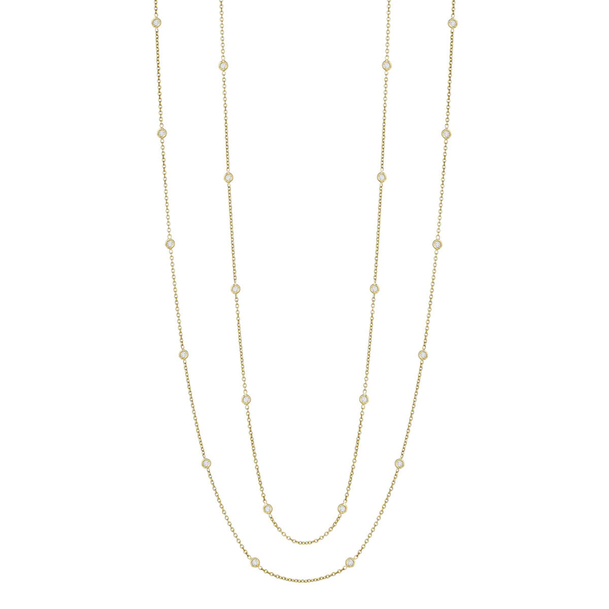 Diamond Eyeglass Chain in 18K Yellow Gold, 36in