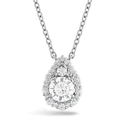 HOF Teardrop Halo Pendant