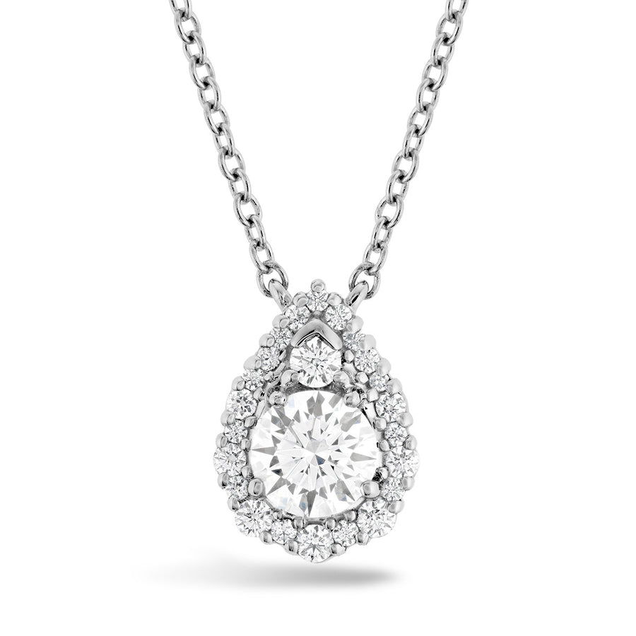 HOF Teardrop Halo Pendant