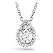 HOF Teardrop Halo Pendant